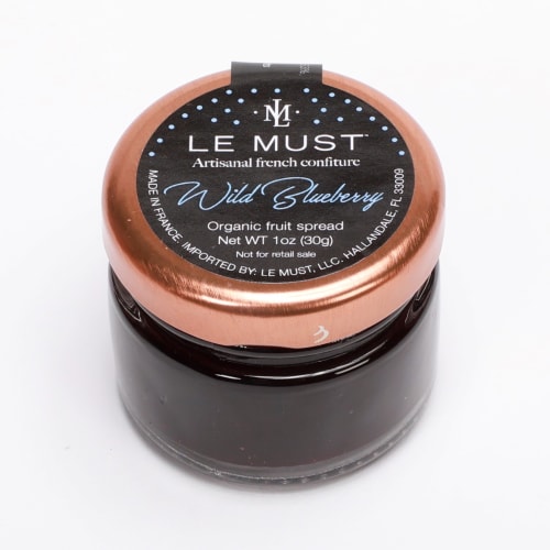 Le Must Organic Premium Wild Blueberry Preserve Mini Jar, 1.0 oz